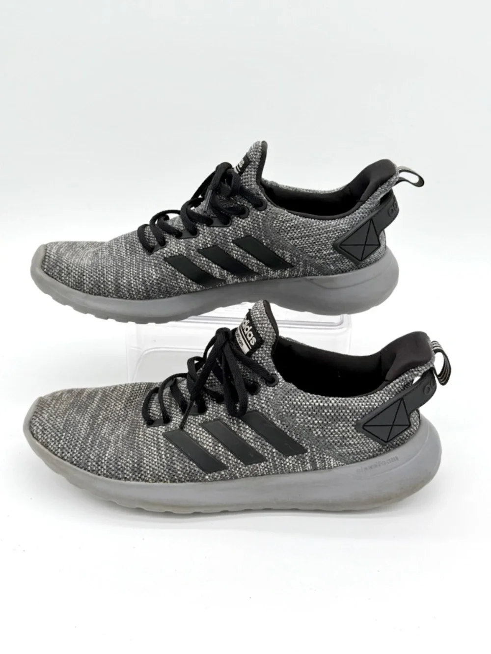 adidas Lite Racer BYD Mens Running Shoes Size 10.5 Gray Black Cloudfoam Sneakers